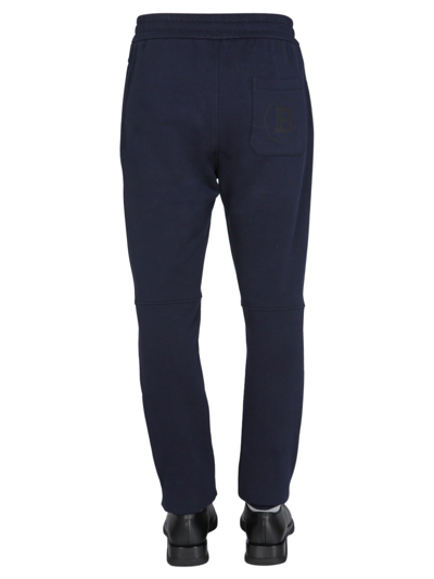 Shop Balmain Regular Fit Jogging Trousers In Blue