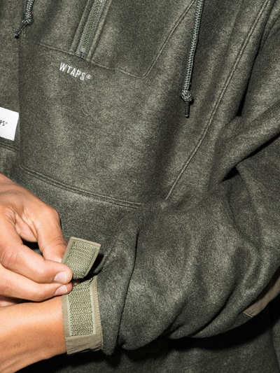 Wtaps Territory Logo-patch Sweatshirt In Green