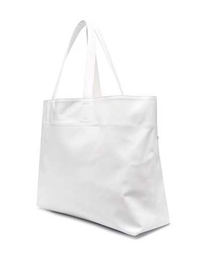 Shop N°21 Large Slogan-print Tote Bag In White