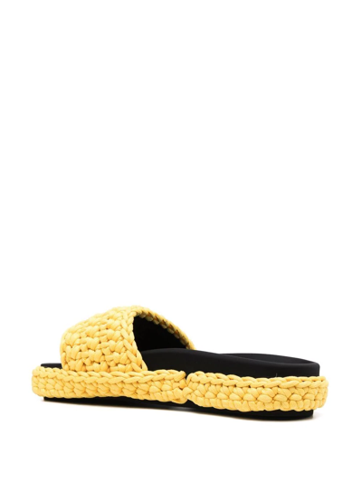 Shop N°21 Braided Rope Slides In Yellow