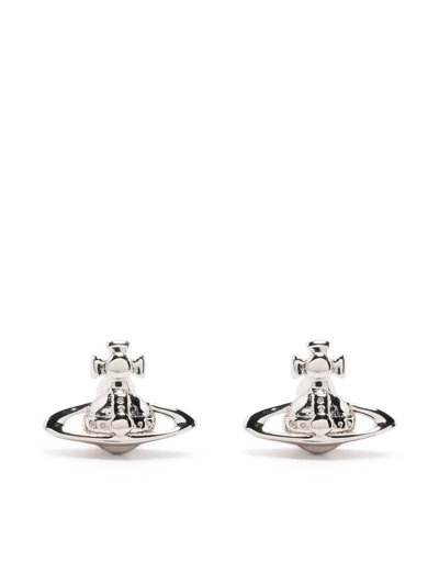 Shop Vivienne Westwood Lorelei Stud Earrings In Silver