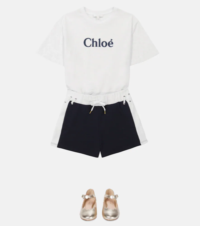 Chloé Organic Cotton Shorts In Black