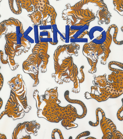 Shop Kenzo Printed Cotton Sweatshirt In Offwhite