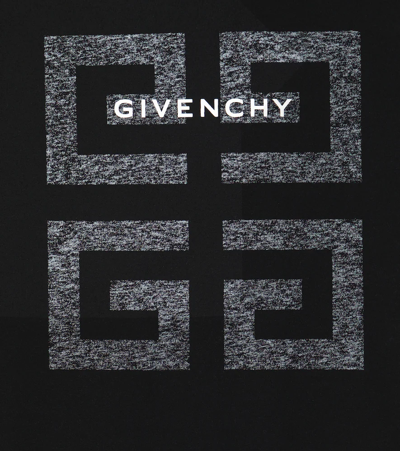 Shop Givenchy Logo Cotton Jersey T-shirt In Black