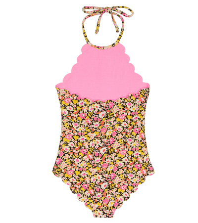 Shop Marysia Bumby Mott Reversible Swimsuit In Blossom Flower Print