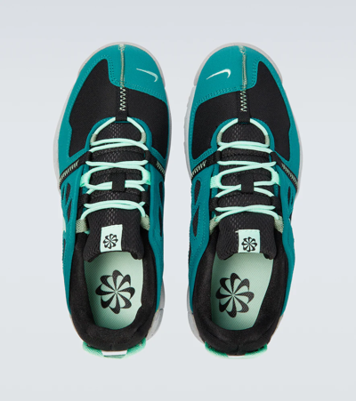 Shop Nike Free Terra Vista Sneakers In Black/mint-foam-spruce-oil