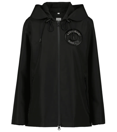 Shop Burberry Hooded Jacket In Black