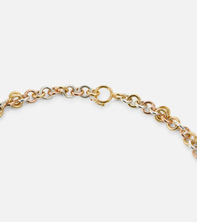 Spinelli Kilcollin Serpens 18kt Gold, Rose Gold And Sterling Silver Chain Necklace In Yg-rg-silver