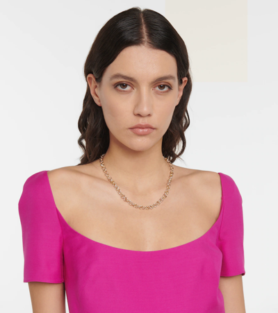 Spinelli Kilcollin Serpens 18kt Gold, Rose Gold And Sterling Silver Chain Necklace In Yg-rg-silver