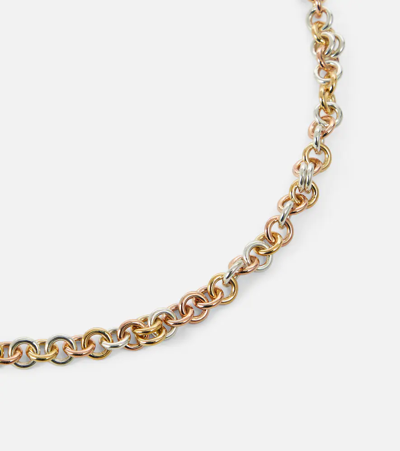 Spinelli Kilcollin Serpens 18kt Gold, Rose Gold And Sterling Silver Chain Necklace In Yg-rg-silver