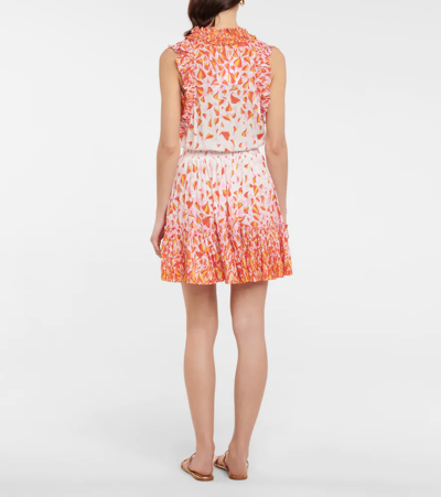 Poupette St Barth Triny Printed Minidress In Pink Petale