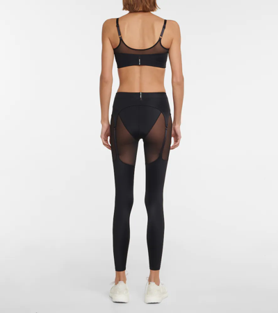 Shop Adam Selman Sport Garter Strap Sports Bra In Black