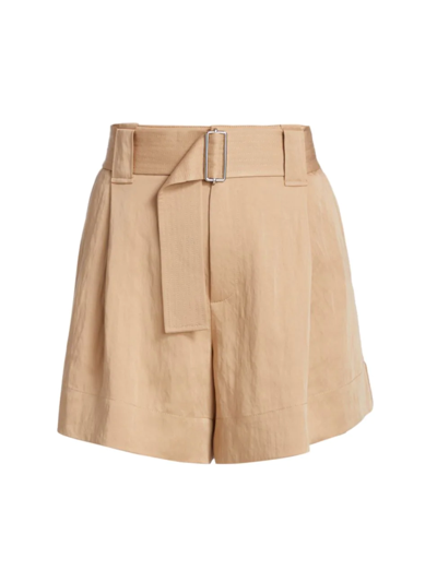 Shop A.l.c Women's Grayson Belted Shorts In Tawny