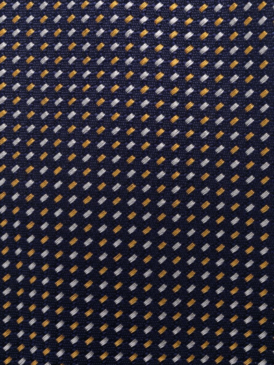 Shop Dsquared2 Patterned Silk Tie In Blue
