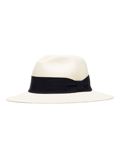 Shop Frescobol Carioca Rafael Wide Panama Hat In Neutrals