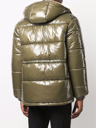 Shop Mackintosh Osaka Puffer Jacket In Green