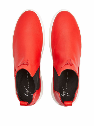 Shop Giuseppe Zanotti Conley High Red Boots