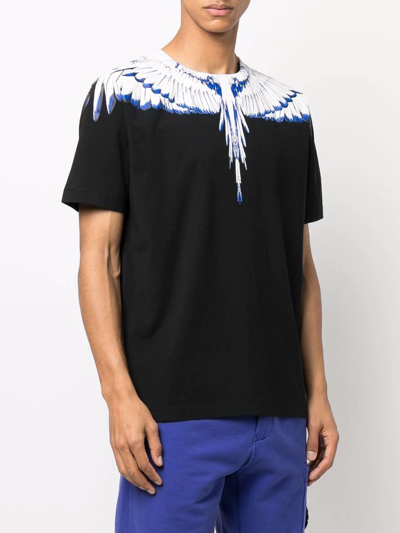 Shop Marcelo Burlon County Of Milan Icon-wings Motif T-shirt In Black