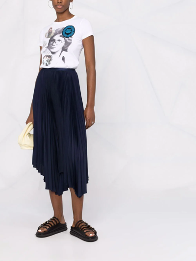 Polo Ralph Lauren High-waisted Fully-pleated Skirt In Blue | ModeSens