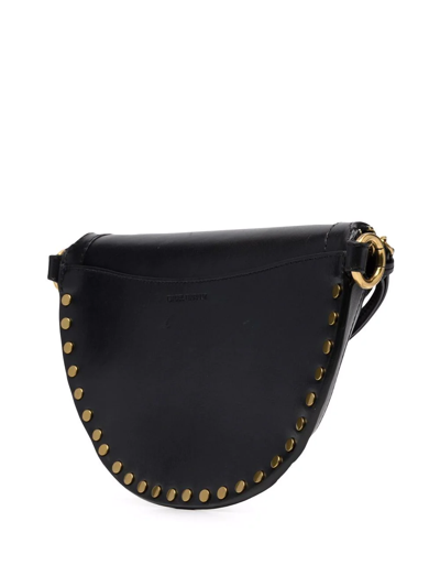 Shop Isabel Marant Étoile Skano Studded Clutch Bag In Black