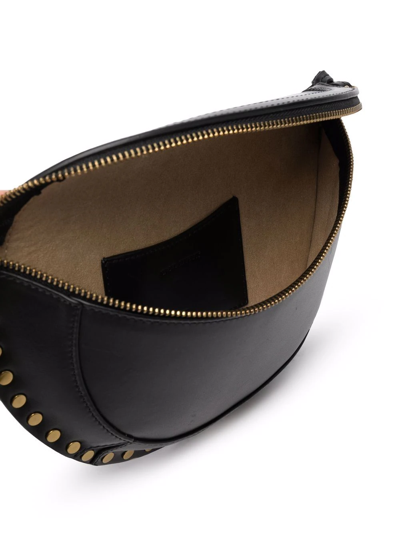 Shop Isabel Marant Étoile Skano Studded Clutch Bag In Black