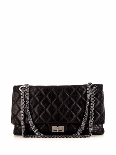 Pre-owned Chanel 2008 Quilted 2.55 Shoulder Bag In Black
