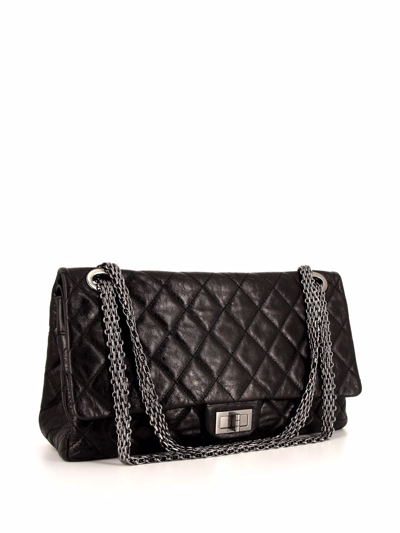 Pre-owned Chanel 2008 Quilted 2.55 Shoulder Bag In Black