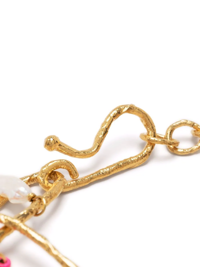 Shop Forte Forte Charm-detail Chain Bracelet In Gold