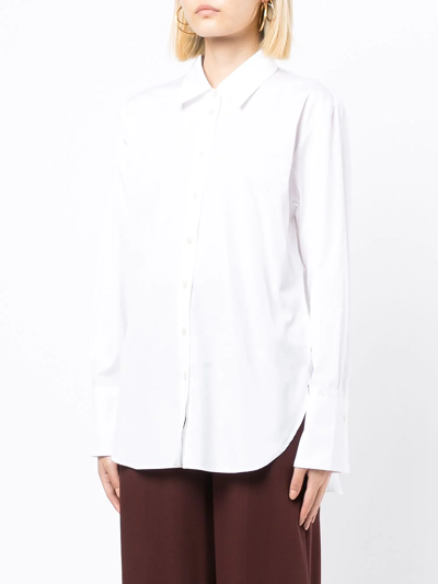 Shop Joseph Classic Button-up Shirt In White