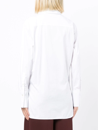 Shop Joseph Classic Button-up Shirt In White