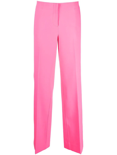 Shop Blumarine High-waist Tailored Trousers In Pink