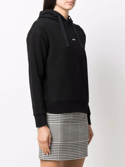 Apc A.p.c. Black Cotton Christaina Sweatshirt In Black
