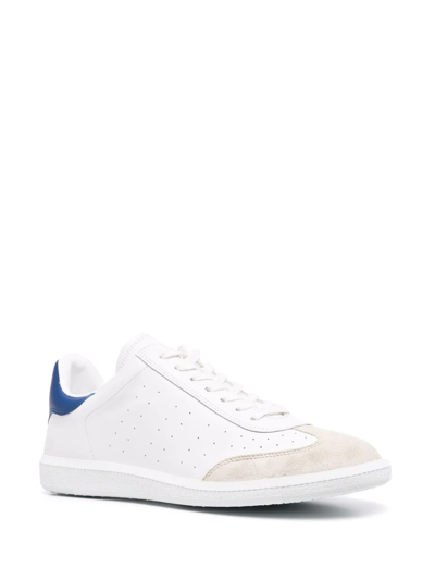 Shop Isabel Marant Brycy Panelled Low-top Sneakers In White