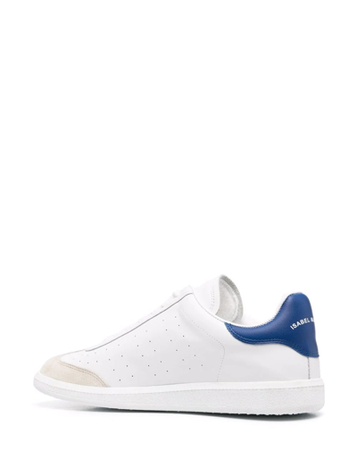 Shop Isabel Marant Brycy Panelled Low-top Sneakers In White
