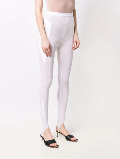 Shop Ttswtrs Logo Print Leggings In White