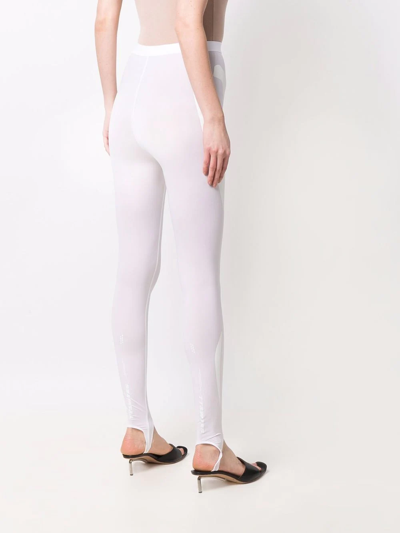 Shop Ttswtrs Logo Print Leggings In White