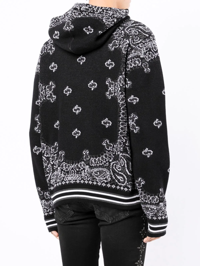 Amiri Black Bandana B-ball Hoodie | ModeSens