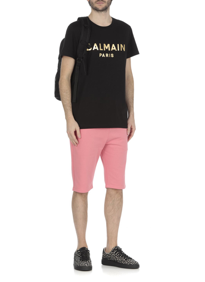 Shop Balmain T-shirts And Polos In Noir/or