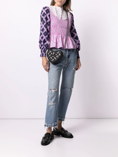 Kurt Geiger Kensington Heart-shaped Crossbody Bag In Black