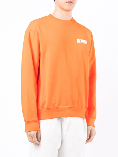 Sporty And Rich X Prince Logo-print Sweatshirt In Orange