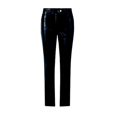 Shop Courrèges 5 Pockets Straight-leg Pants In Black