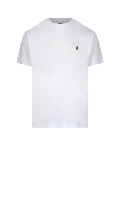 Shop Marcelo Burlon County Of Milan Embroidery Logo T-shirt
