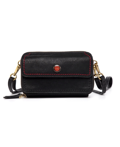 Shop Old Trend Women's Genuine Leather Northwood Crossbody Wallet In Black
