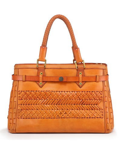 Shop Old Trend Women's Genuine Leather Lantana Satchel Bag In Caramel