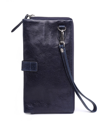 Shop Old Trend Women's Genuine Leather Snapper Clutch In Navy