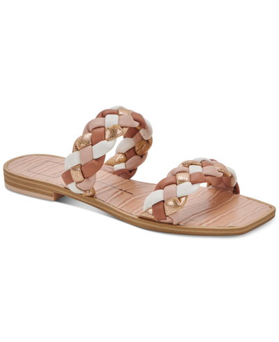 Shop Dolce Vita Indy Braided Flat Sandals Women's Shoes In Natural Multi