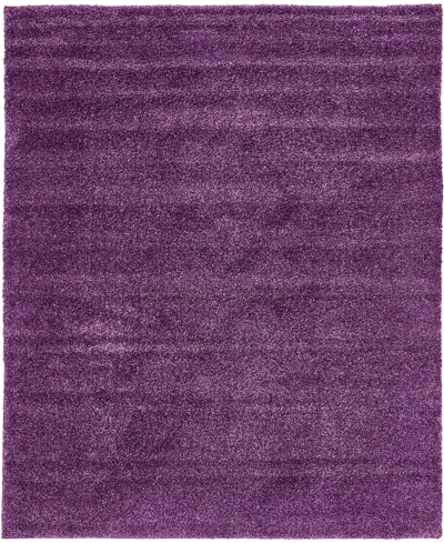 Shop Bayshore Home Uno Uno1 8' X 10' Area Rug In Violet