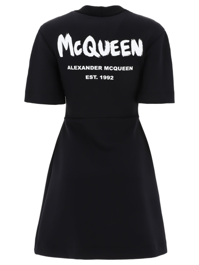 Shop Alexander Mcqueen Women's Black Other Materials Dress