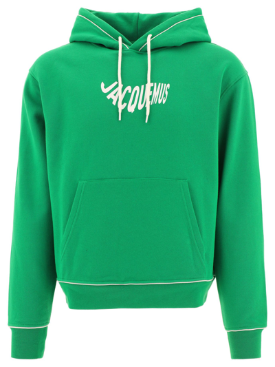 Shop Jacquemus Men's Green Cotton Sweatshirt