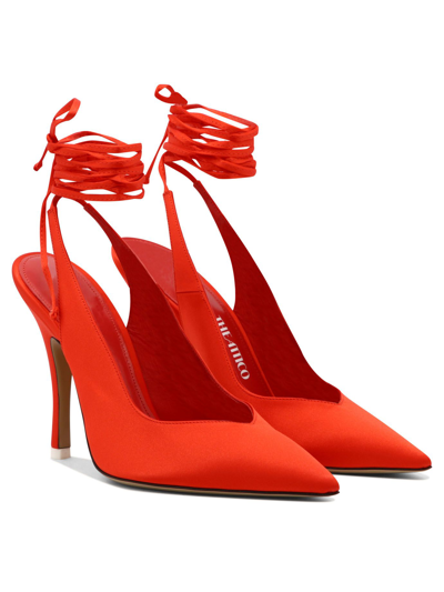 Shop Attico The  Women's Red Other Materials Pumps